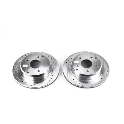Power Stop 84-87 Chevrolet Corvette Rear Evolution Drilled & Slotted Rotors - Pair - AR8221XPR