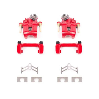 PowerStop Power Stop 92-01 Honda Prelude Rear Red Calipers w/Brackets - Pair