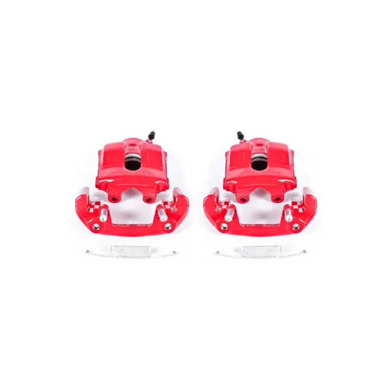 Power Stop 92-98 BMW 318i Front Red Calipers w/Brackets - Pair - Truck & Automotive