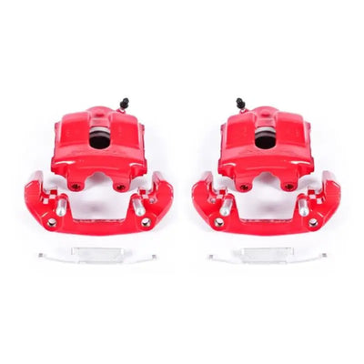 Power Stop 92-98 BMW 318i Front Red Calipers w/Brackets - Pair - Truck & Automotive