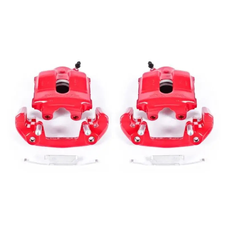 Power Stop 92-98 BMW 318i Front Red Calipers w/Brackets - Pair - Truck & Automotive