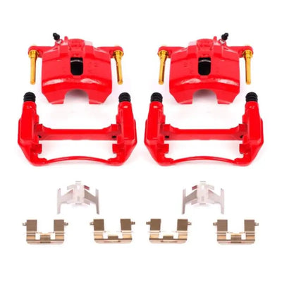 Power Stop 97-99 Acura CL Front Red Calipers w/Brackets - Pair - Truck & Automotive
