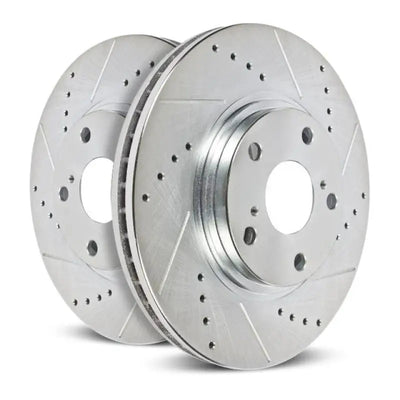 Power Stop 99-06 Audi TT Rear Evolution Drilled & Slotted Rotors - Pair - Truck Automotive