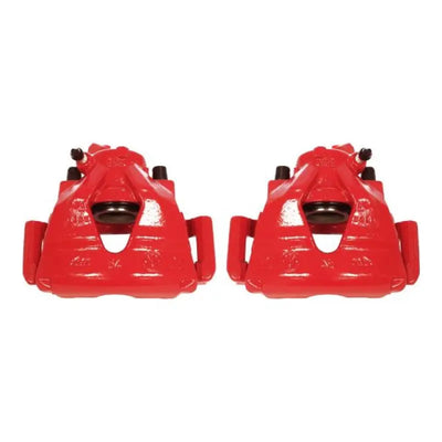 Power Stop 99-10 Volkswagen Beetle Front Red Calipers w/Brackets - Pair - Truck & Automotive