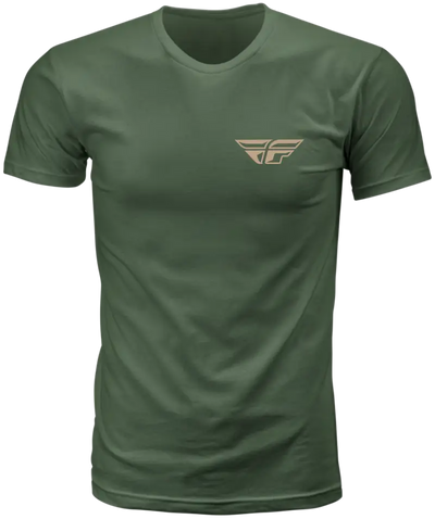 Fly Staple Tee Green Sm - FLY RACING