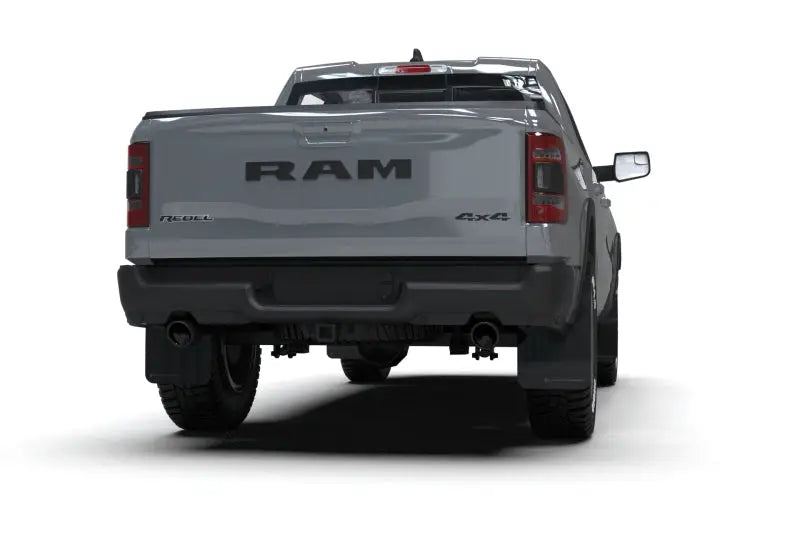 Rally Armor 19-24 Dodge Ram 1500 Rebel Black UR Mud Flap w/Dark Grey Logo - Rally Armor