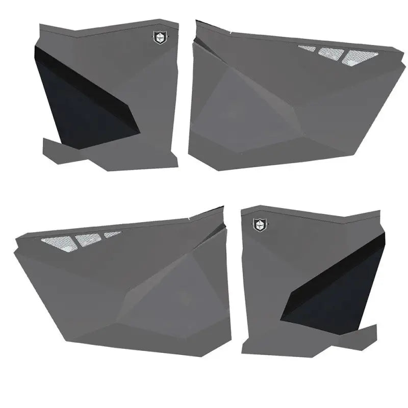 Traditional Half Doors Titanium Metallic
