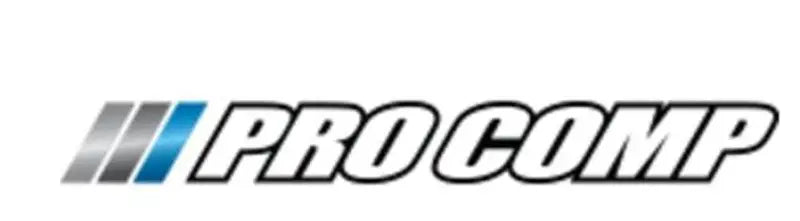 Pro Comp Suspension inner tie rod with bold logo and silver blue bars