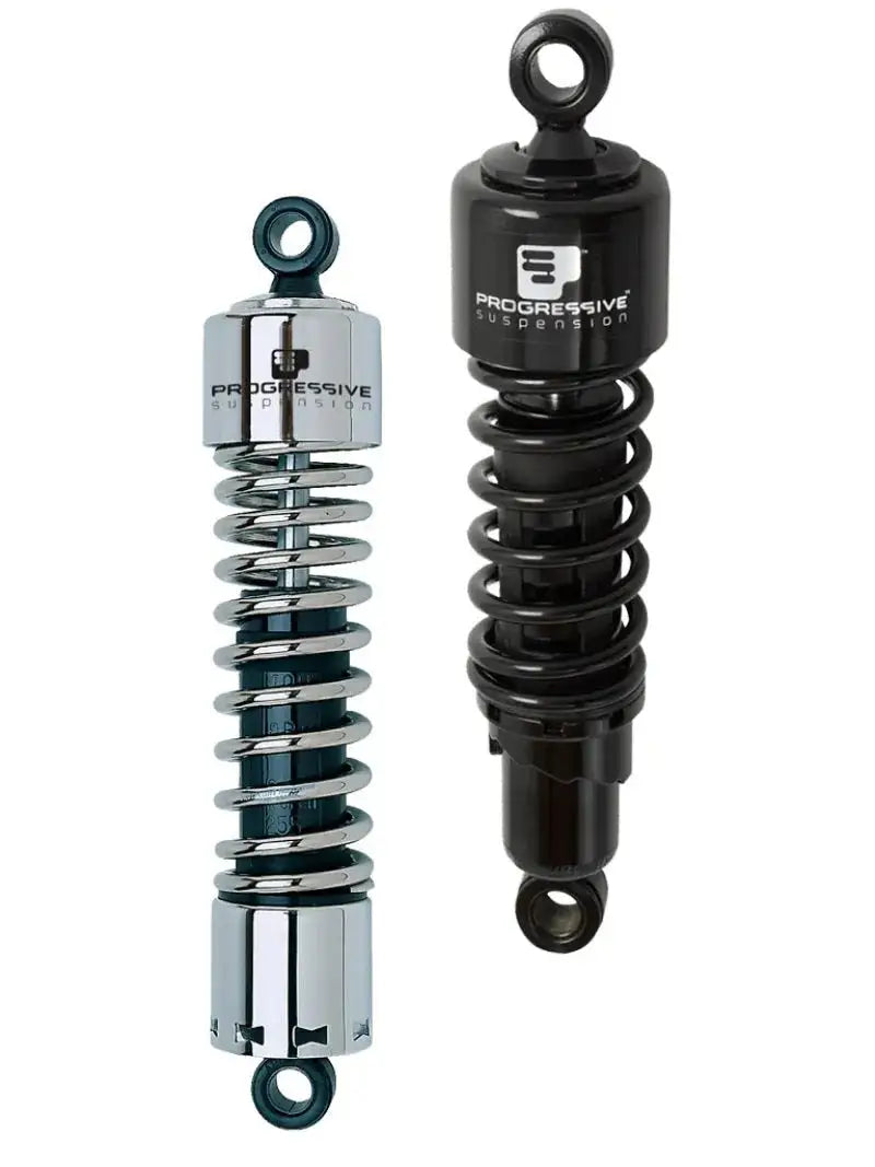 Progressive Harley 412 Series Shocks 11.5in - Chrome - Suspension