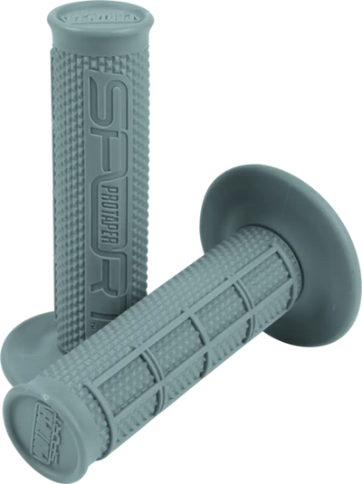 ProTaper 1/2 Waffle Grips in stylish grey color for motorcycle handlebars