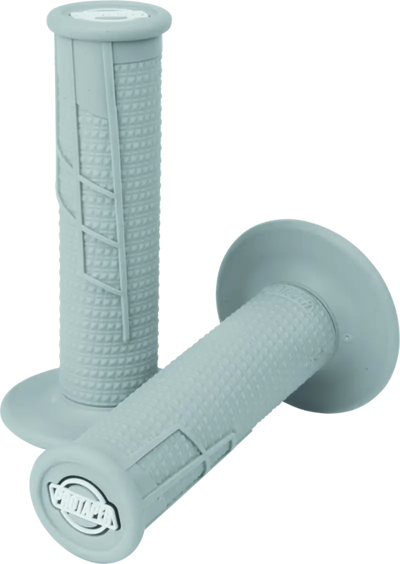 Gray textured waffle grip on ProTaper Clamp-On 1/2 handlebar for motorcycle riding