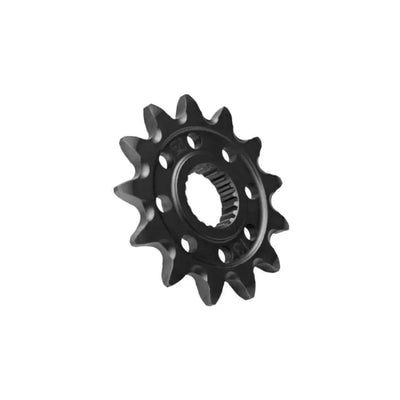 Black metal ProTaper Honda front sprocket with splines and holes for Honda bikes