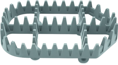 Gray plastic square rack with triangular teeth for ProTaper SS Standard Cleat Kit