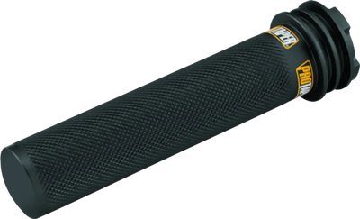 Black textured motorcycle grip for ProTaper Suzuki Kawasaki 2-Stroke aluminum throttle tube