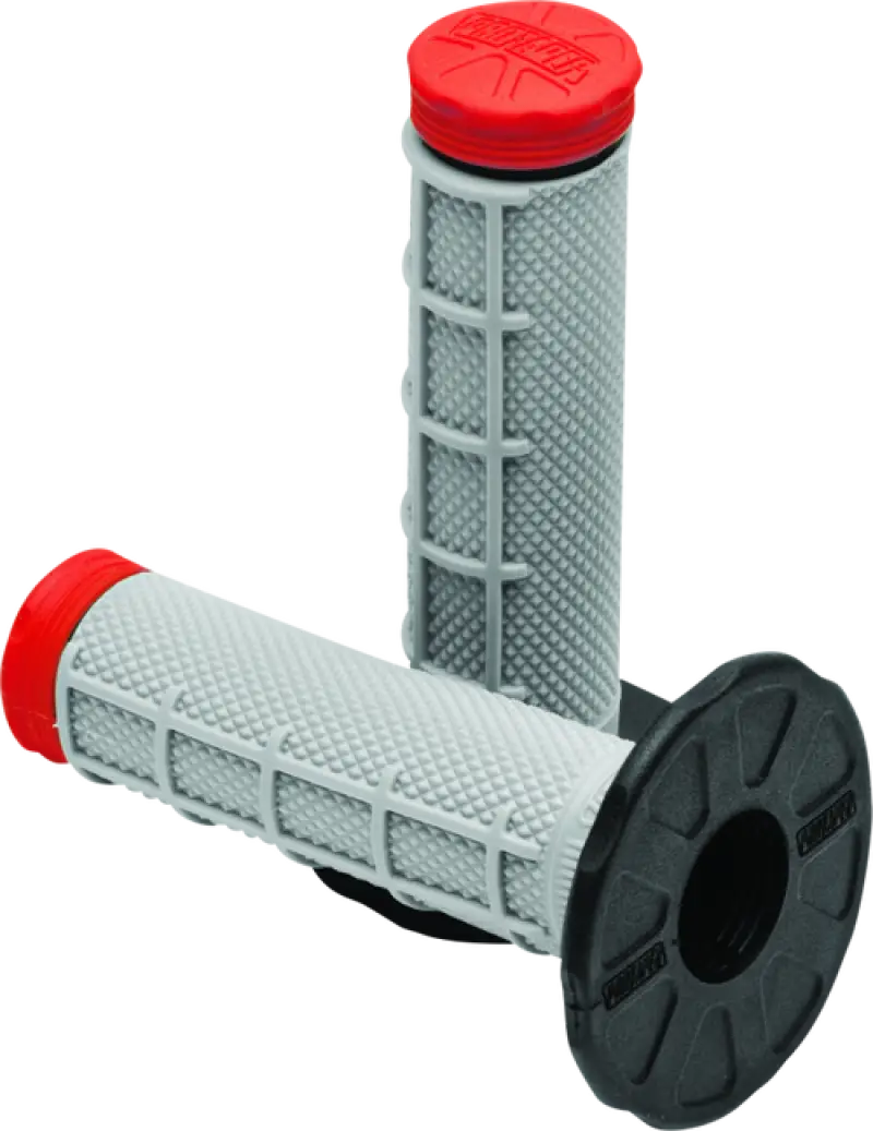 Gray and red ProTaper Tri Density MX 1/2 Waffle Grips for better grip