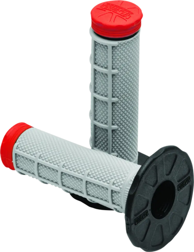 Gray and red ProTaper Tri Density MX 1/2 Waffle Grips for best grip comfort