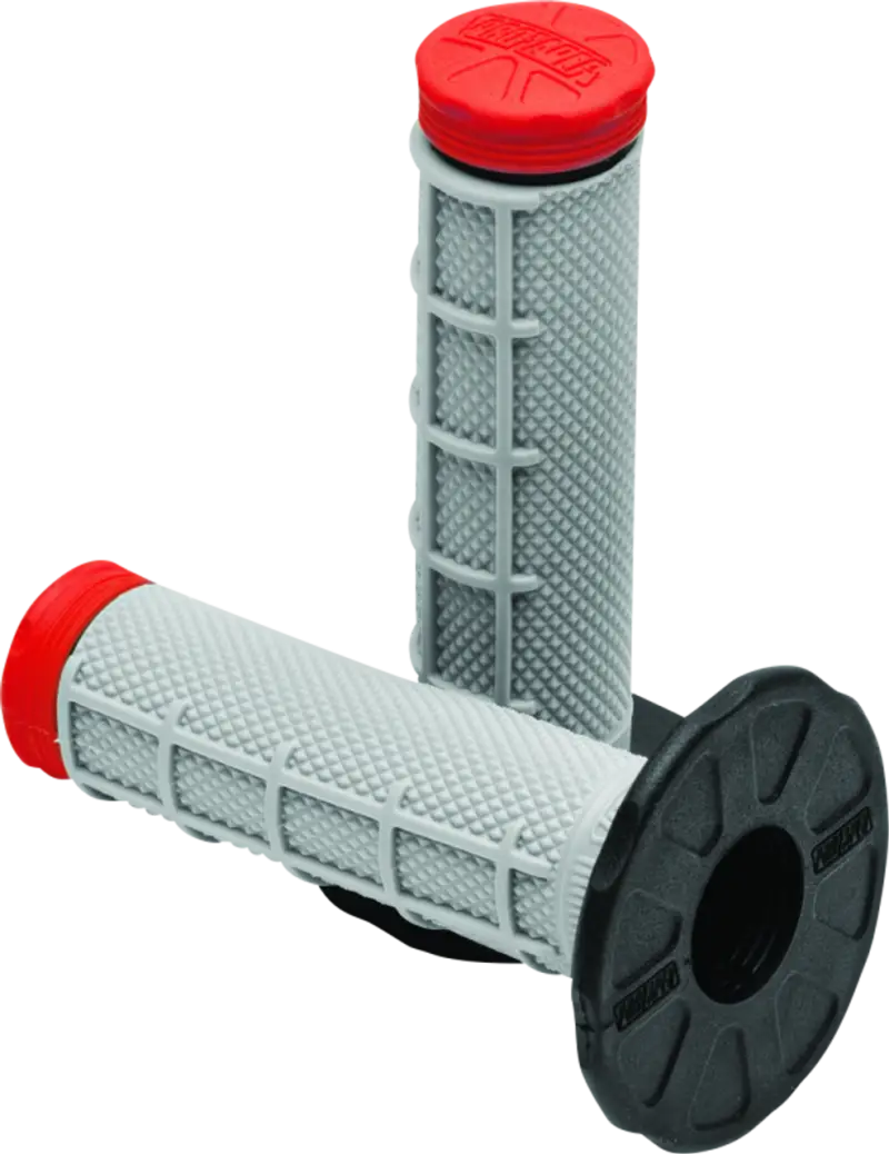 Gray and red ProTaper Tri Density MX 1/2 Waffle Grips for better grip comfort