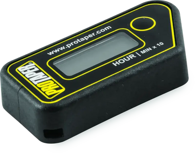 Black digital ProTaper Wireless Hour Meter showing a wireless hour meter display