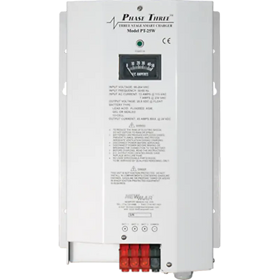 PT-25W Newmar Battery Charger Phase 3 12V 25A 3 Bank, ideal for RVs, automotive, powersports, off-road, marine applications, exterior and truck accessories, interior, truck bed, RV parts, RV Power Generation Solar Generators Converters, AVADA - Best Sellers, Must Haves