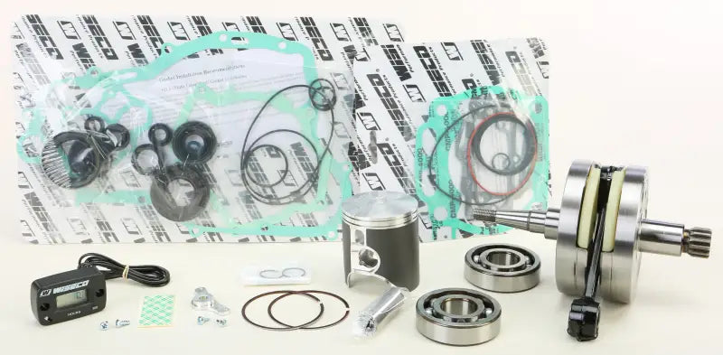 Motorcycle engine rebuild kit with crankshaft piston bearings gaskets seals Garage Buddy Yam