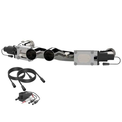 QTP 11-18 Dodge Challenger/Charger 5.7L 2.5in 304SS Aggressor Cutout Dual Mid Pipes 