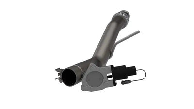 QTP 14-18 Chevrolet Silverado 1500 4.8L/5.3L EC/CC Standard Bed 3in 304SS Aggressor Cutout Mid Pipe 