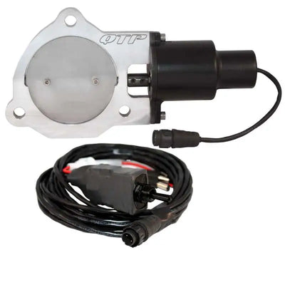 QTP 3.5in Bolt-On QTEC Electric Cutout Valve - Single 
