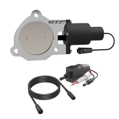 QTP 3.5in Bolt-On QTEC Electric Cutout Valve - Single 