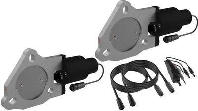 QTP QTP 3in Bolt-On QTEC Dual Electric Cutout Valves - Pair