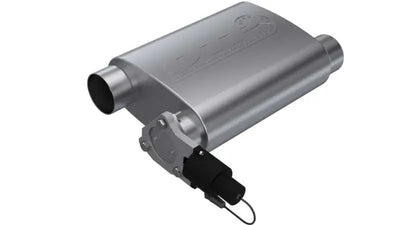 QTP 3in Weld-On 304SS Screamer Muffler w/Bolt-On QTEC Electric Cutout 
