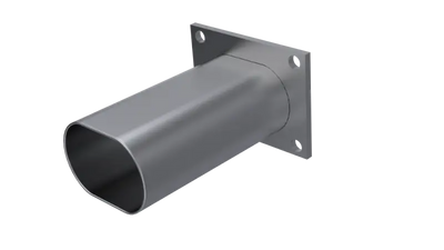 QTP 3in Weld-On QTEC Low Profile Conncetion Oval Tube Kit - 10338