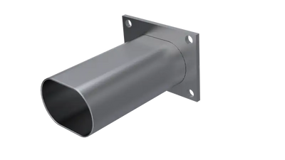 QTP 3in Weld-On QTEC Low Profile Conncetion Oval Tube Kit - 10338