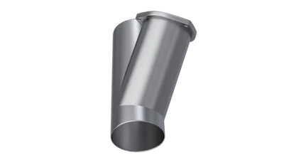 QTP 4in Weld-On QTEC Exhaust Cutout Y-Pipe - Truck & Automotive