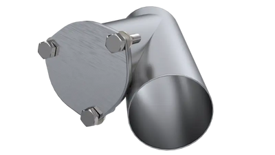 QTP 4in Weld-On QTEC Exhaust Cutout Y-Pipe - Truck & Automotive