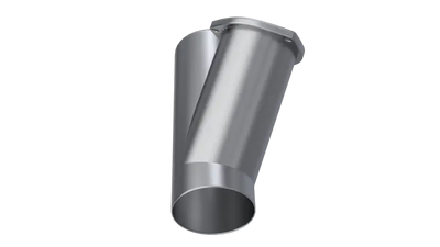 QTP 4in Weld-On QTEC Exhaust Cutout Y-Pipe - Truck & Automotive