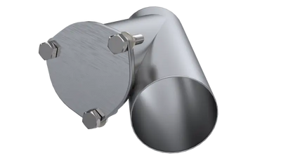 QTP 4in Weld-On QTEC Exhaust Cutout Y-Pipe - Truck & Automotive