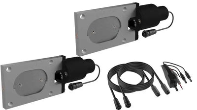 QTP QTP Bolt-On QTEC Dual Low Profile Oval Electric Cutout Valves - Pair