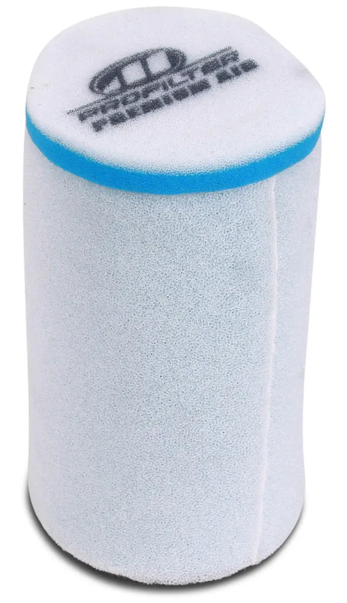 White cylindrical air filter with blue trim for Polaris Sportsman carburetor kit