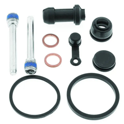 Motorcycle brake caliper rebuild kit for Honda TRX250EX with wheel bearing solution