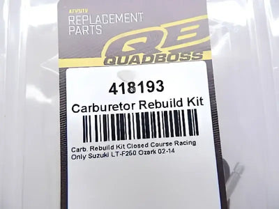 Carburetor rebuild kit for Suzuki LT-F250 Ozark, fits QuadBoss 02-14 Suzuki LT-F250