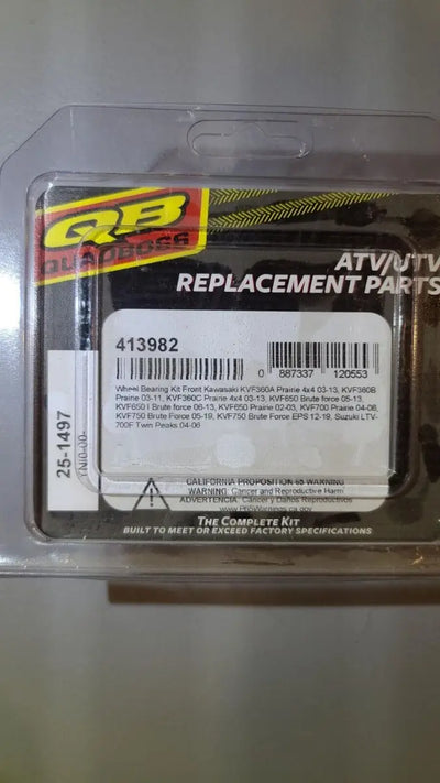 QuadBoss 03-13 Kawasaki KVF360A Prairie 4x4 Front ATV Wheel Bearing & Seal Kit - 413982 - Engine Components
