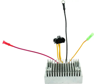 Rectifier regulator with wiring for Polaris Hawkeye 2x4 carburetor kit, part of the carburetor kit