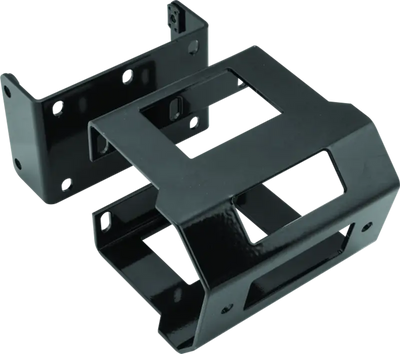 Black metal mounting brackets for KingQuad 4x4 AXi ATV Winch Mount on Suzuki LT-A450X