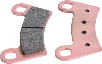 Two pink sintered brake pads for Kawasaki KFX450R front left brake system