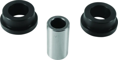 Black and silver bushings in the QuadBoss 10-14 Polaris RZR shock bearing assembly