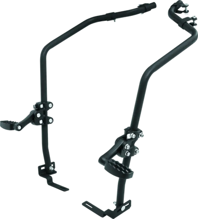 Black motorcycle highway bar foot pegs for Yamaha YFM700 Grizzly off-road bike