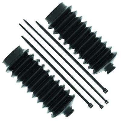 Black rubber bellows with zip ties for Honda SXS1000 Pioneer steering rack repair