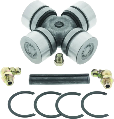 Polaris Ranger rear axle universal joint with grease fittings, snap rings, and pin
