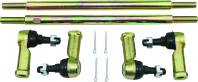 Gold-colored tie rod end for QuadBoss Can-Am DS 450 X MX replacement linkage