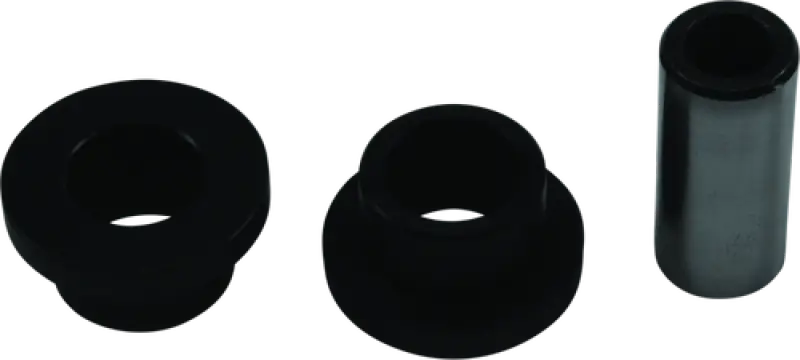 Black rubber bushings and metal sleeve for Polaris RZR lower shock bearing assembly